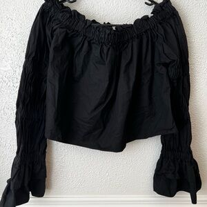 TOV Los Angeles Elegant Black Off-Shoulder Women's Top